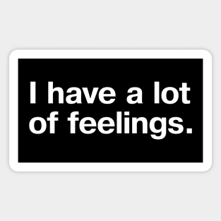 I have a lot of feelings. Magnet